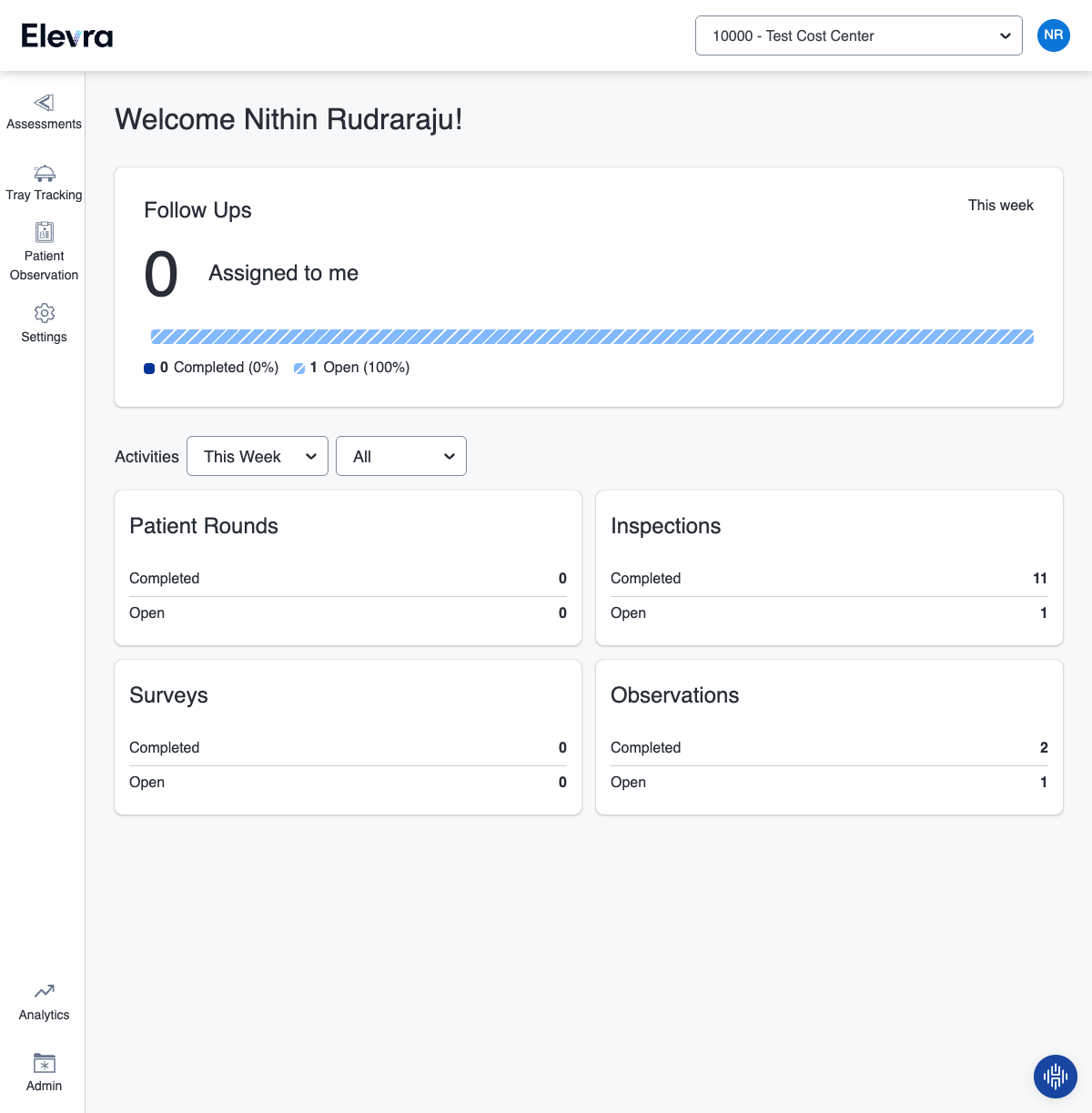 Elevra Dashboard